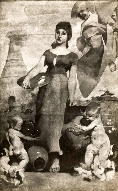 Allegory of Ceramic Painting, detail