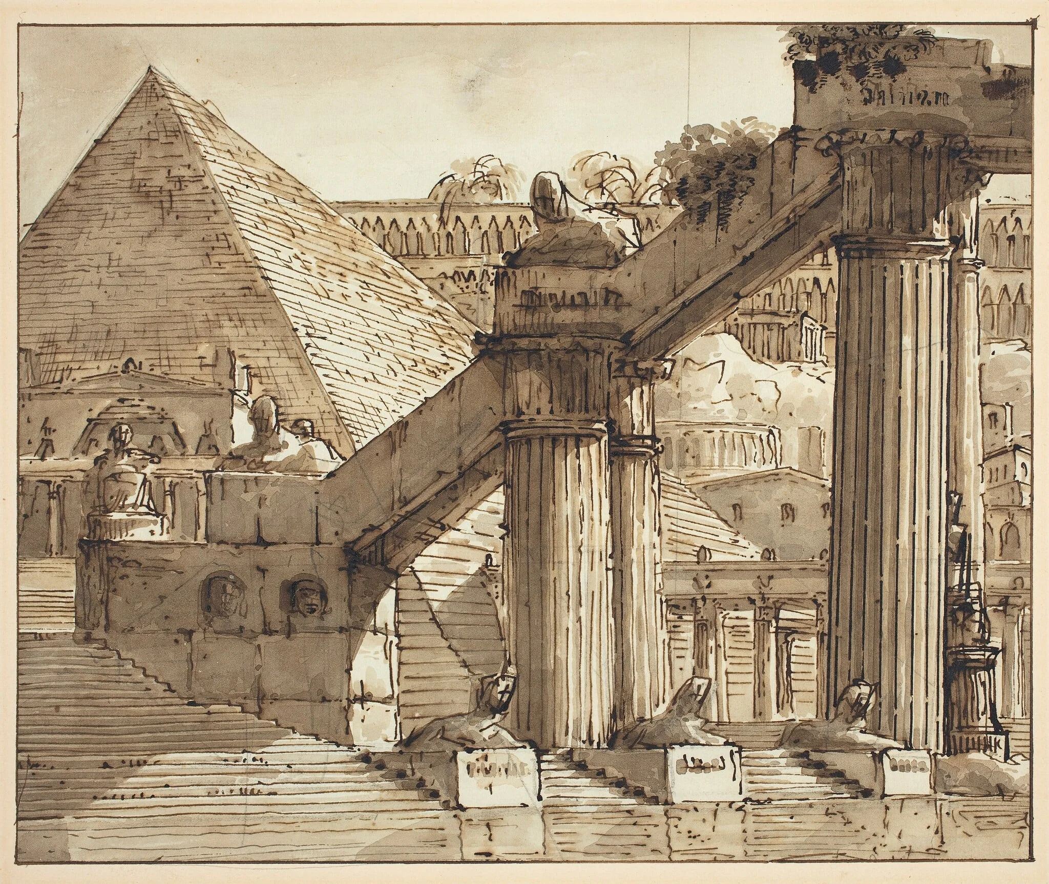 Egyptian Stage Design, detail