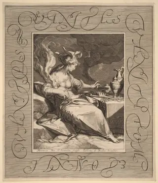 Vanitas, Vanitatum et Omnia Vanitas, by Jan Pietersz Saenredam, ink, 1598