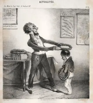 Actualités:  Les distributions de Prix, by Clémente Pruche, 1841