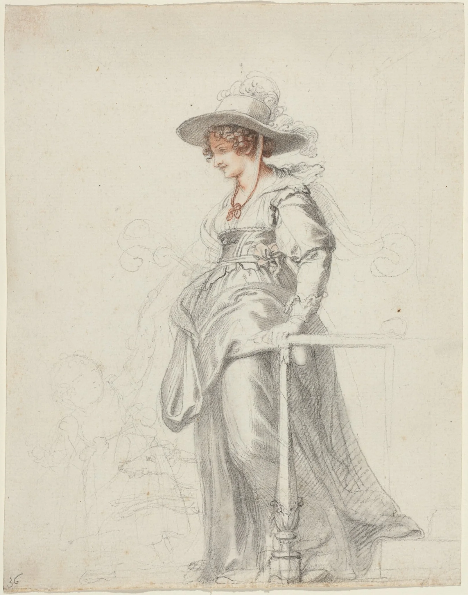 Maria Cosway with Her Daughter Louisa, detail
