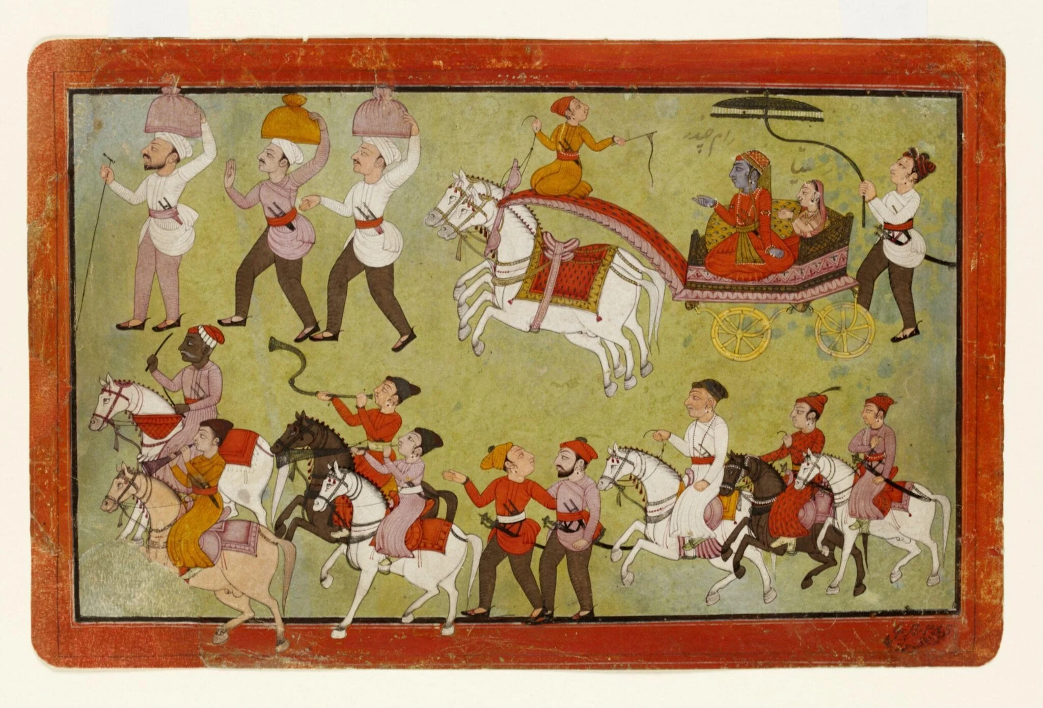 Rama and Sita, detail