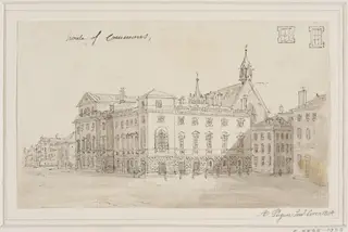 Topographical drawing, by pugin, 1804
