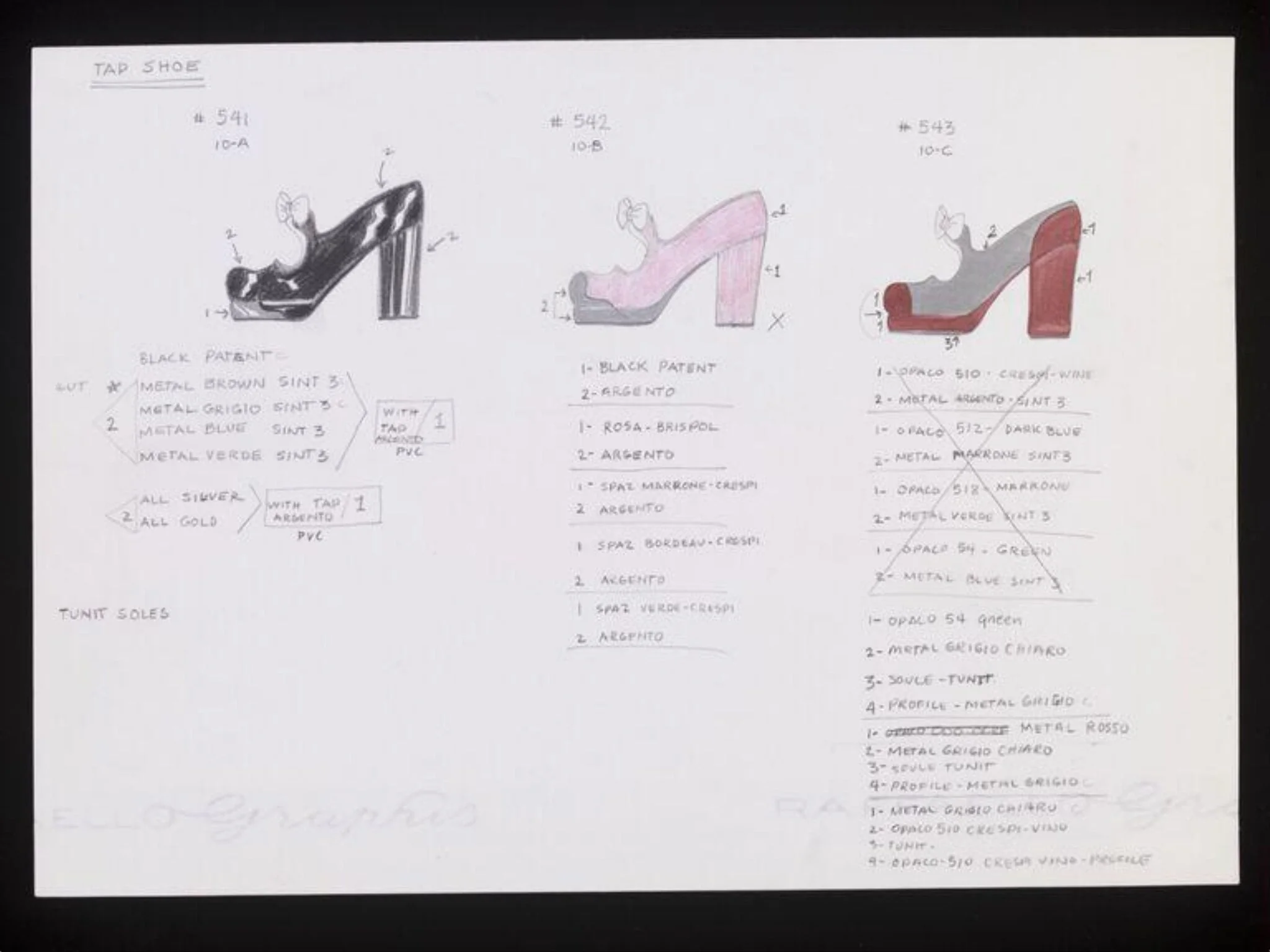 Tap Shoe, detail
