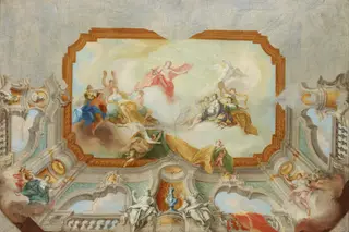 Apollo with the Muses – Project for a Plafond, by Daniel Gran, unspecified, 1729
