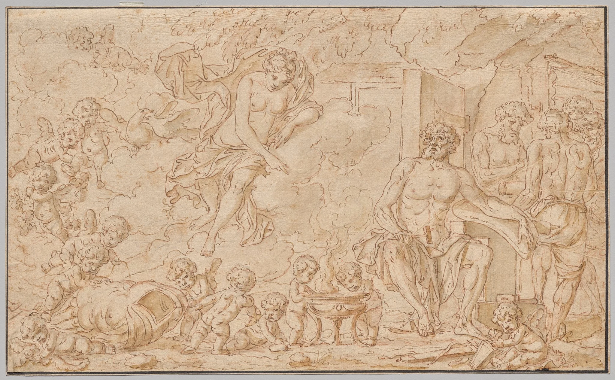 Venus at the Forge of Vulcan, detail