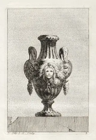 Suite of Vases:  Plate 8, by Jacques François Saly, 1746
