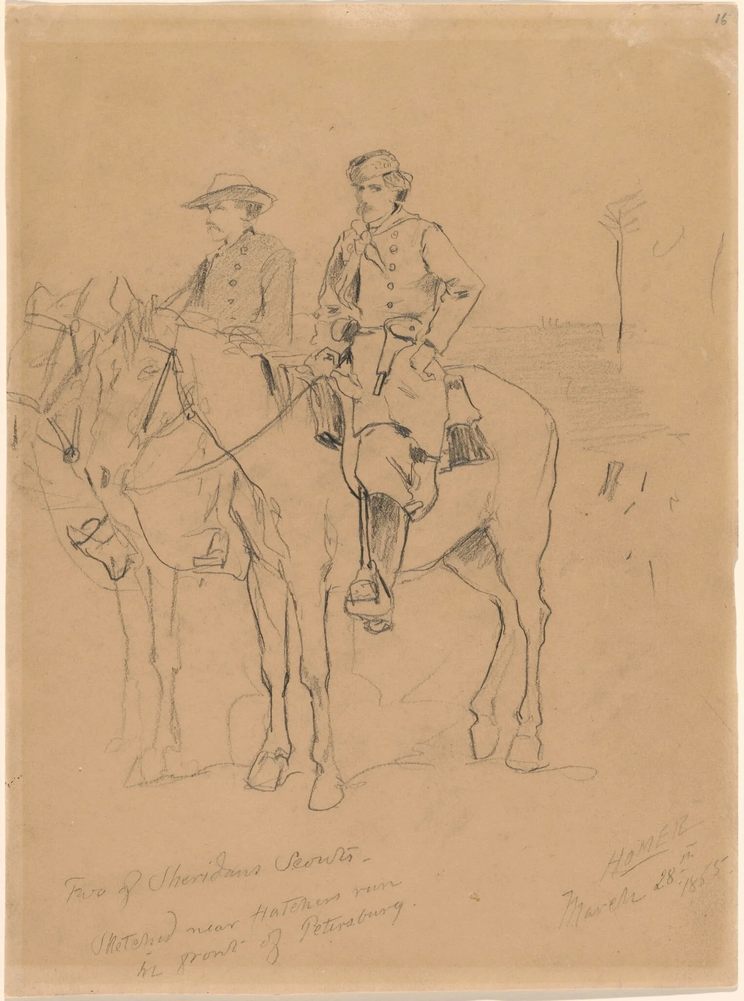 Two Scouts, detail