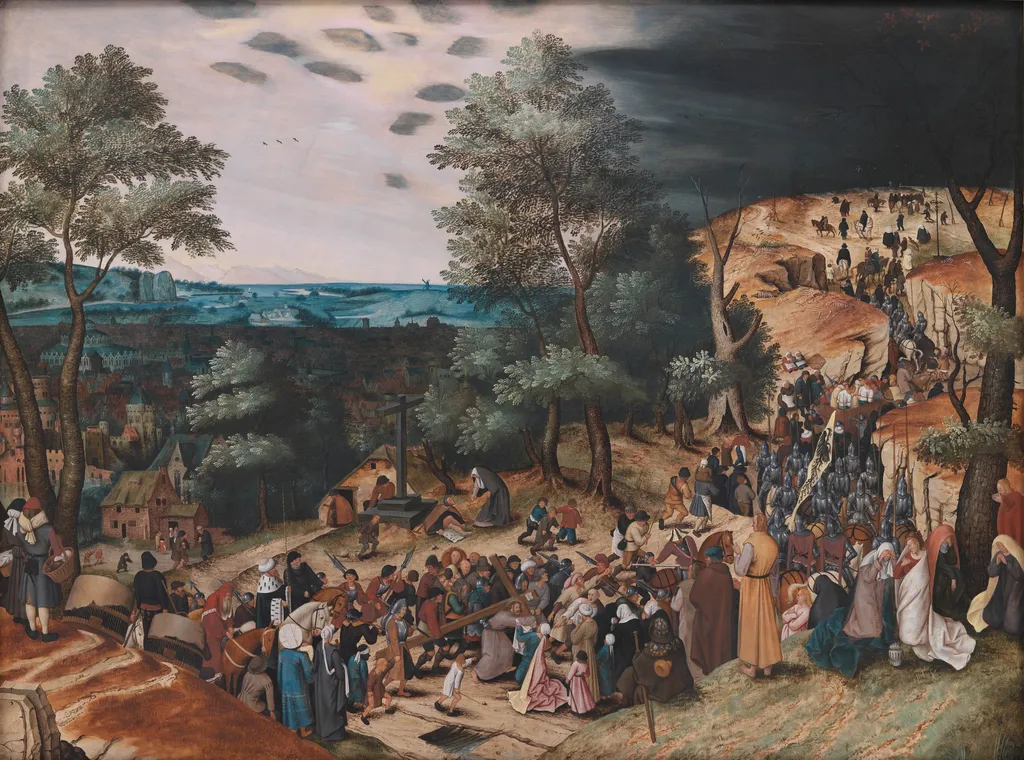Golgatha, by Pieter Brueghel the Younger, oil, 1608