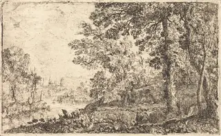 The Vision (L'apparition), by Claude Lorrain, ink, 1630