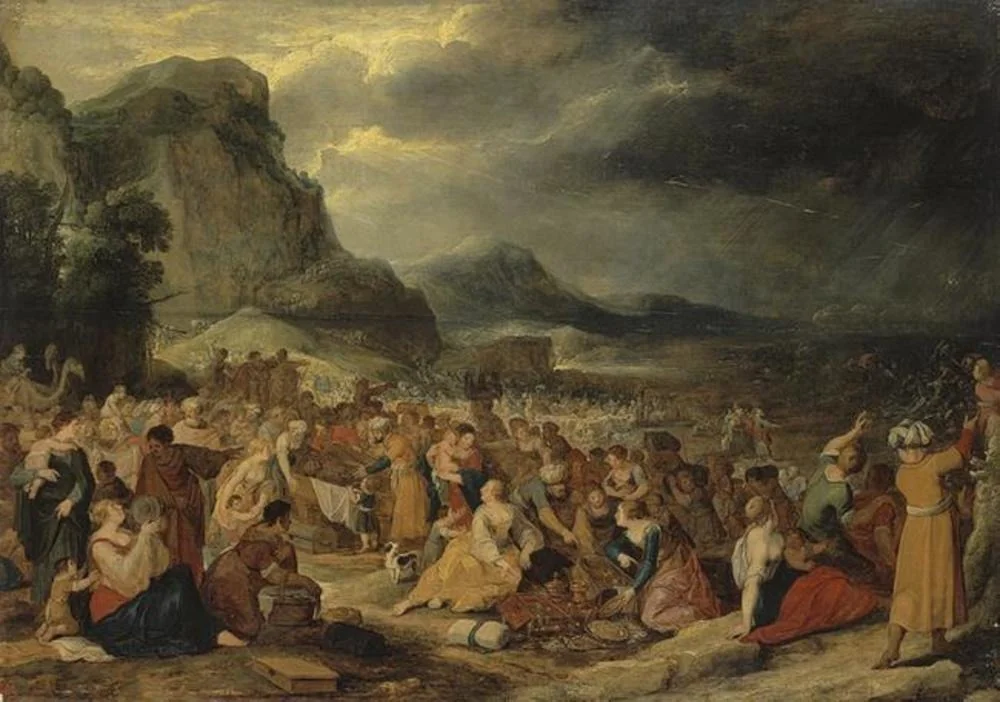The Israelites after Crossing the Red Sea, detail