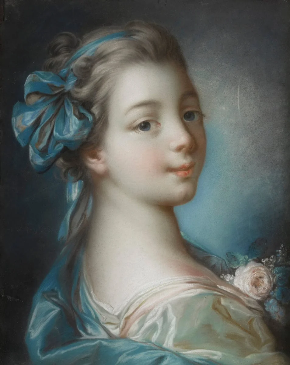 Nuori tyttö, detail