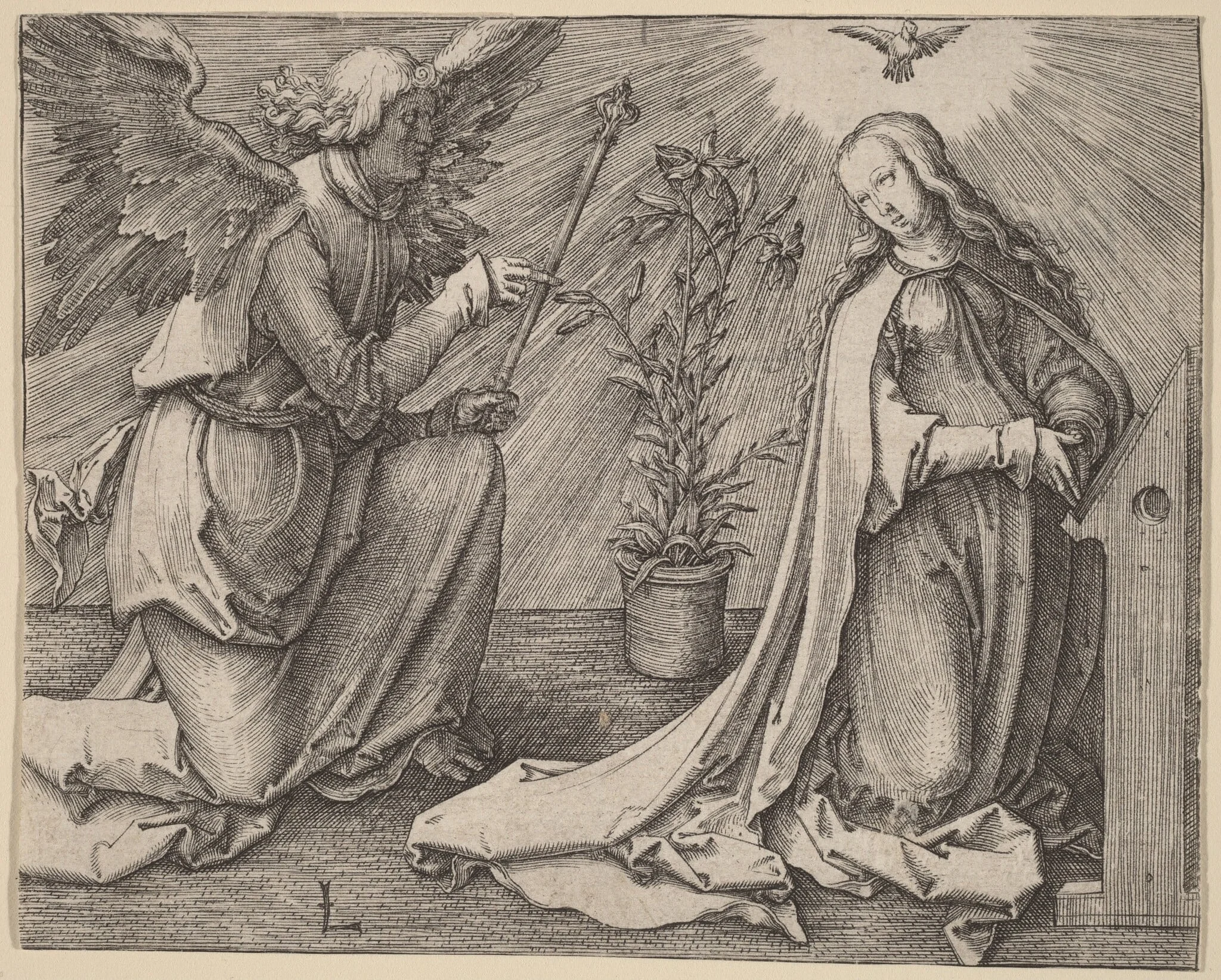 The Annunciation, detail