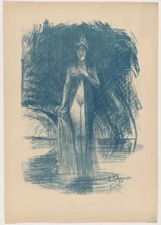 Apparition, by Georges Rochegrosse, ink, 1895
