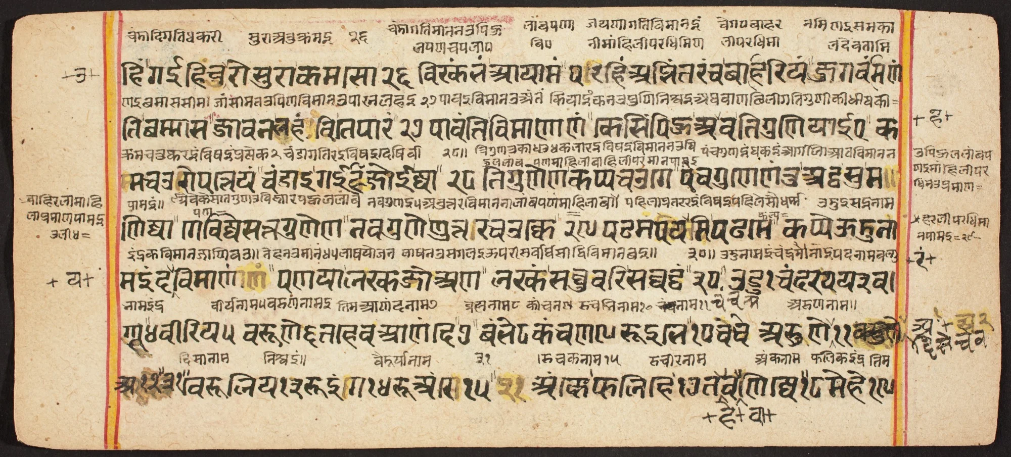 Tantric Manuscript "Sangrahani Sutra", detail