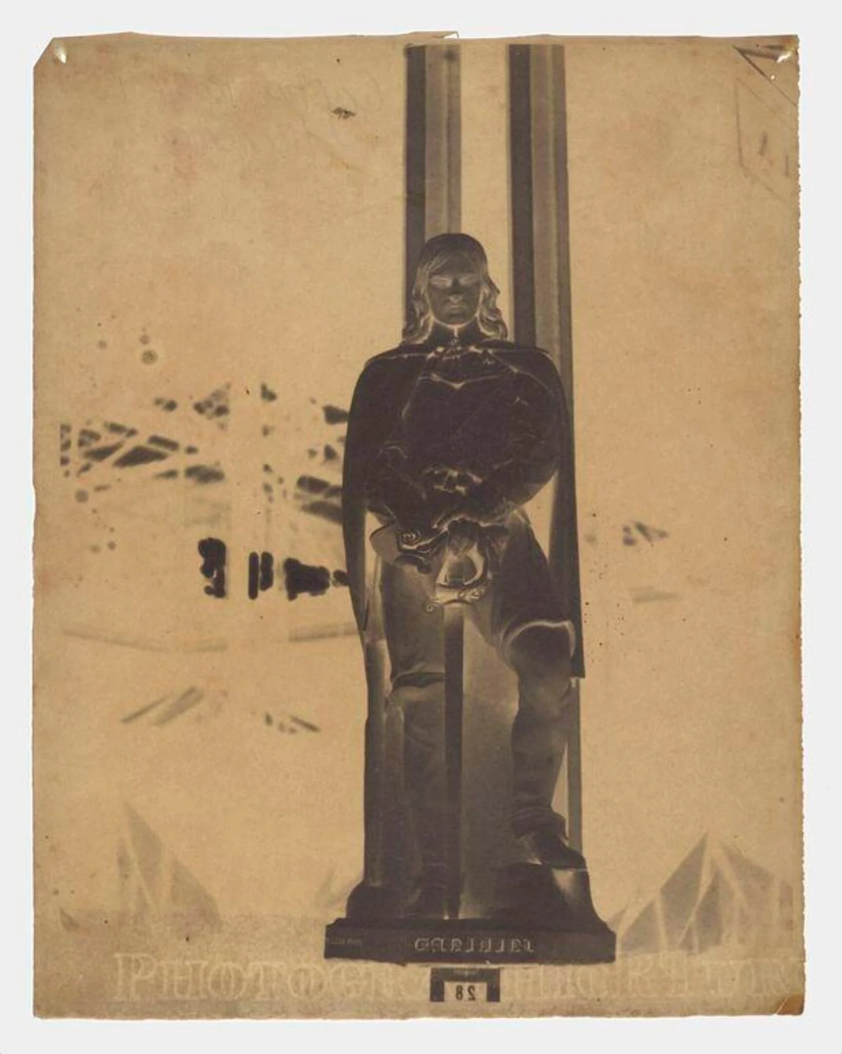 Statue titled Falkland, Great Exhibition 1851, detail