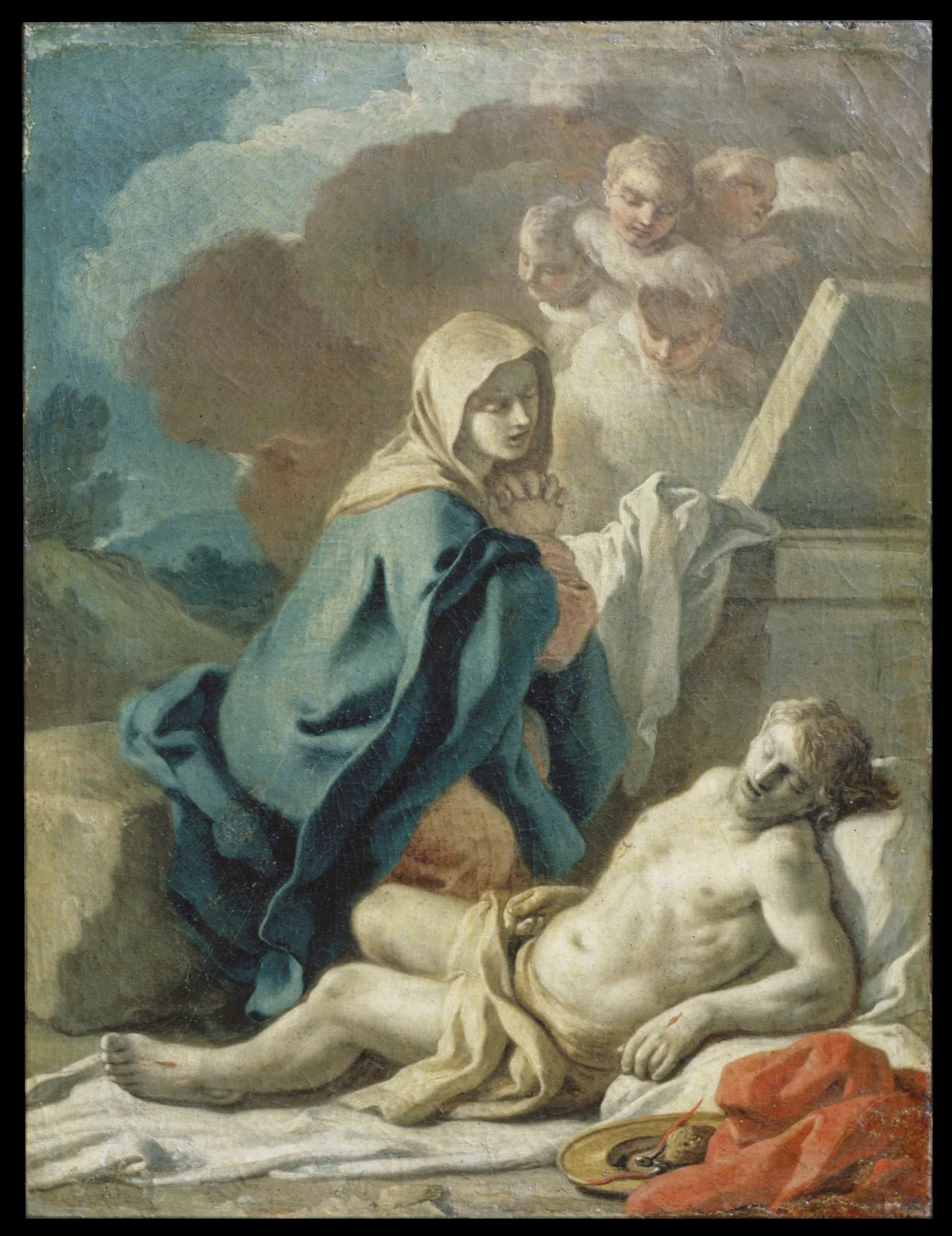 Pietà, detail