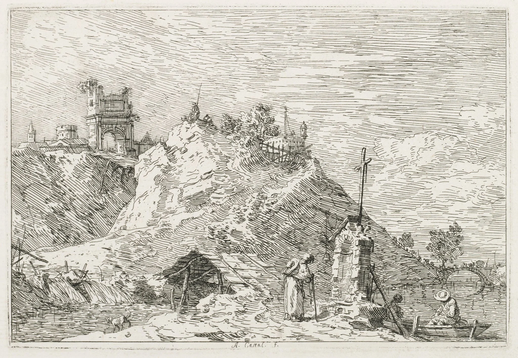 Views: A Pilgrim at Prayer, detail