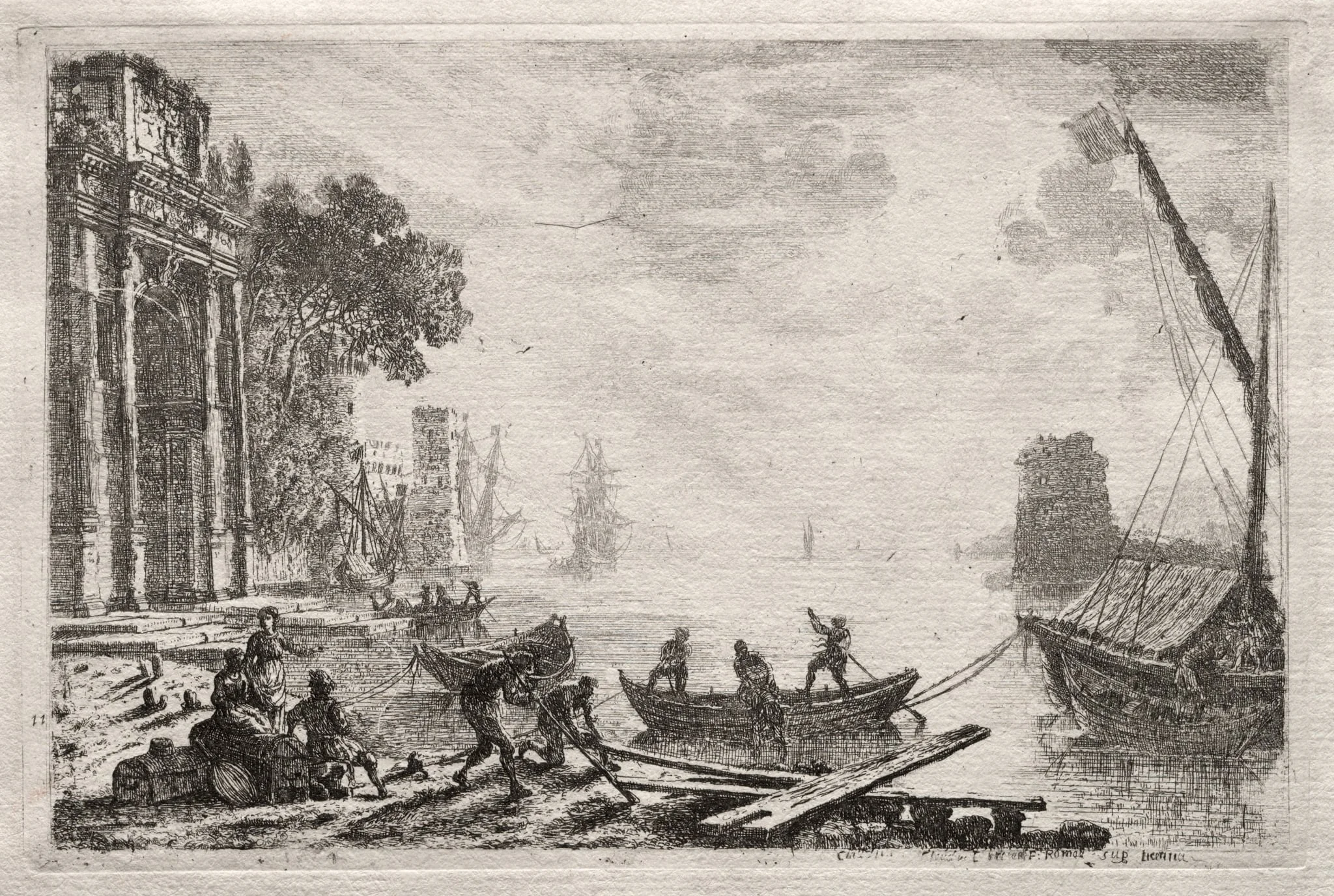 The Sunset, detail