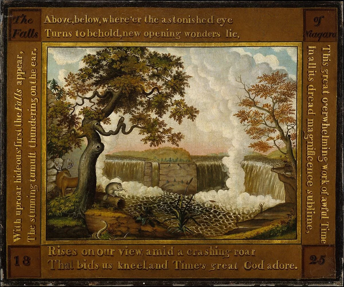 The Falls of Niagara, detail