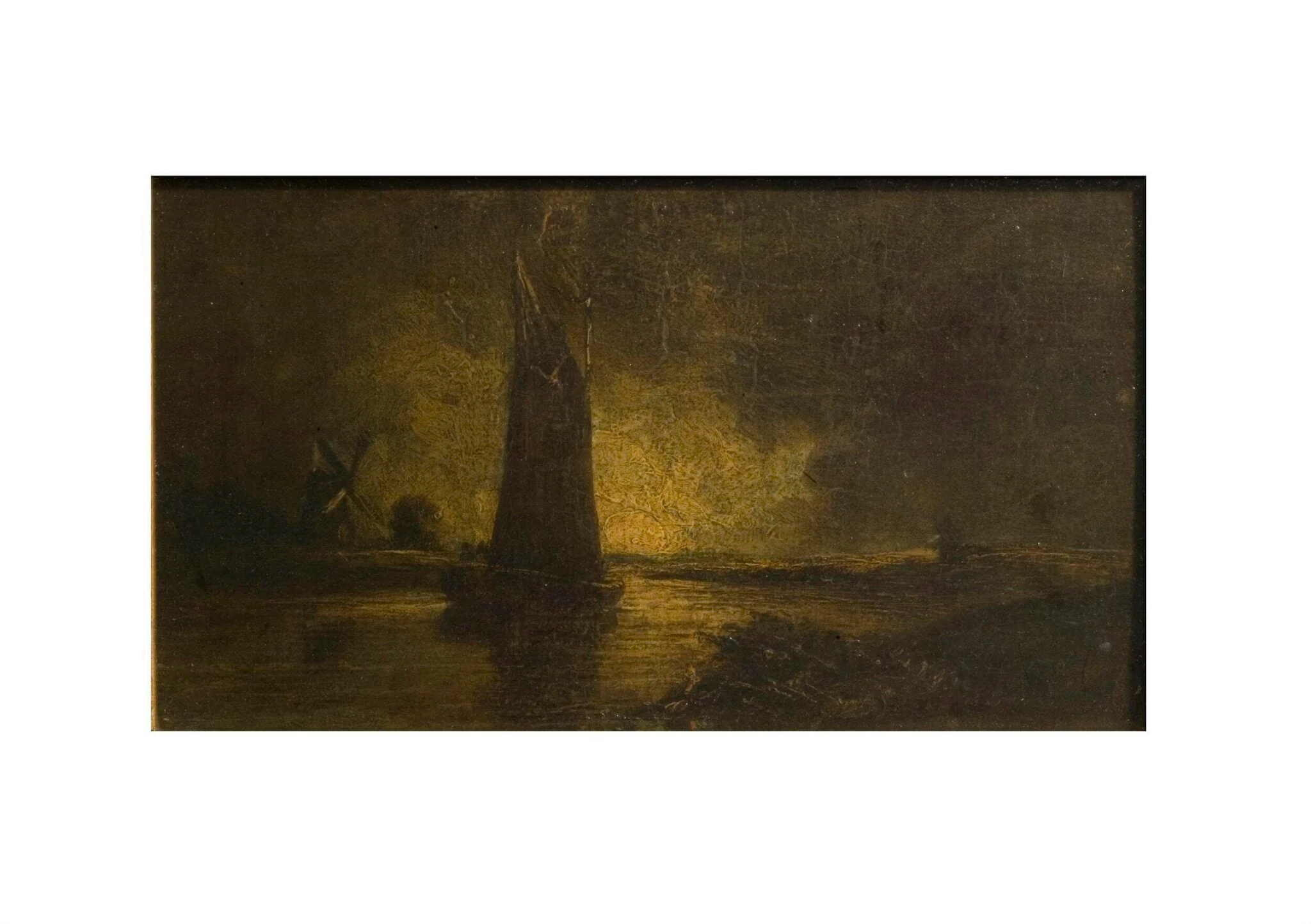 A Wherry on a Norfolk Broad, detail