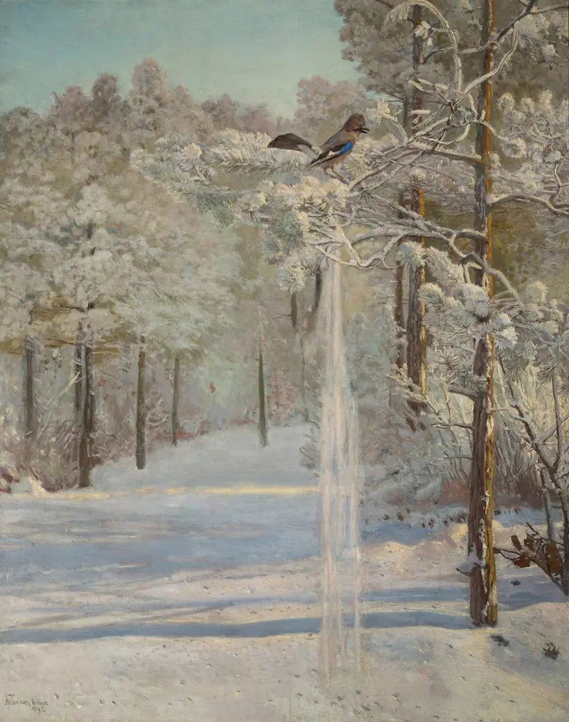Jay, by Józef Chełmoński, oil, 1896