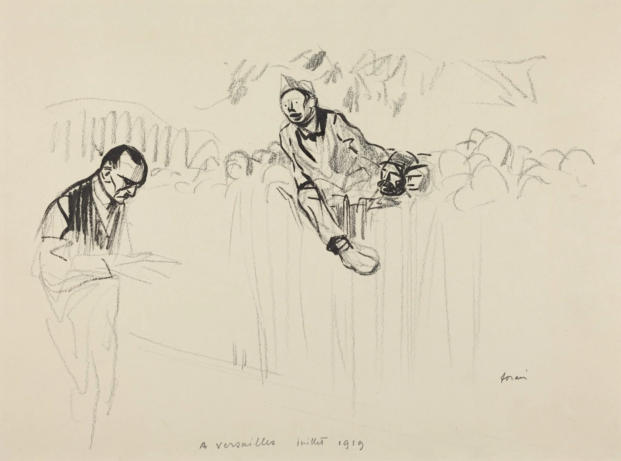 A Versailles juillet 1919, detail