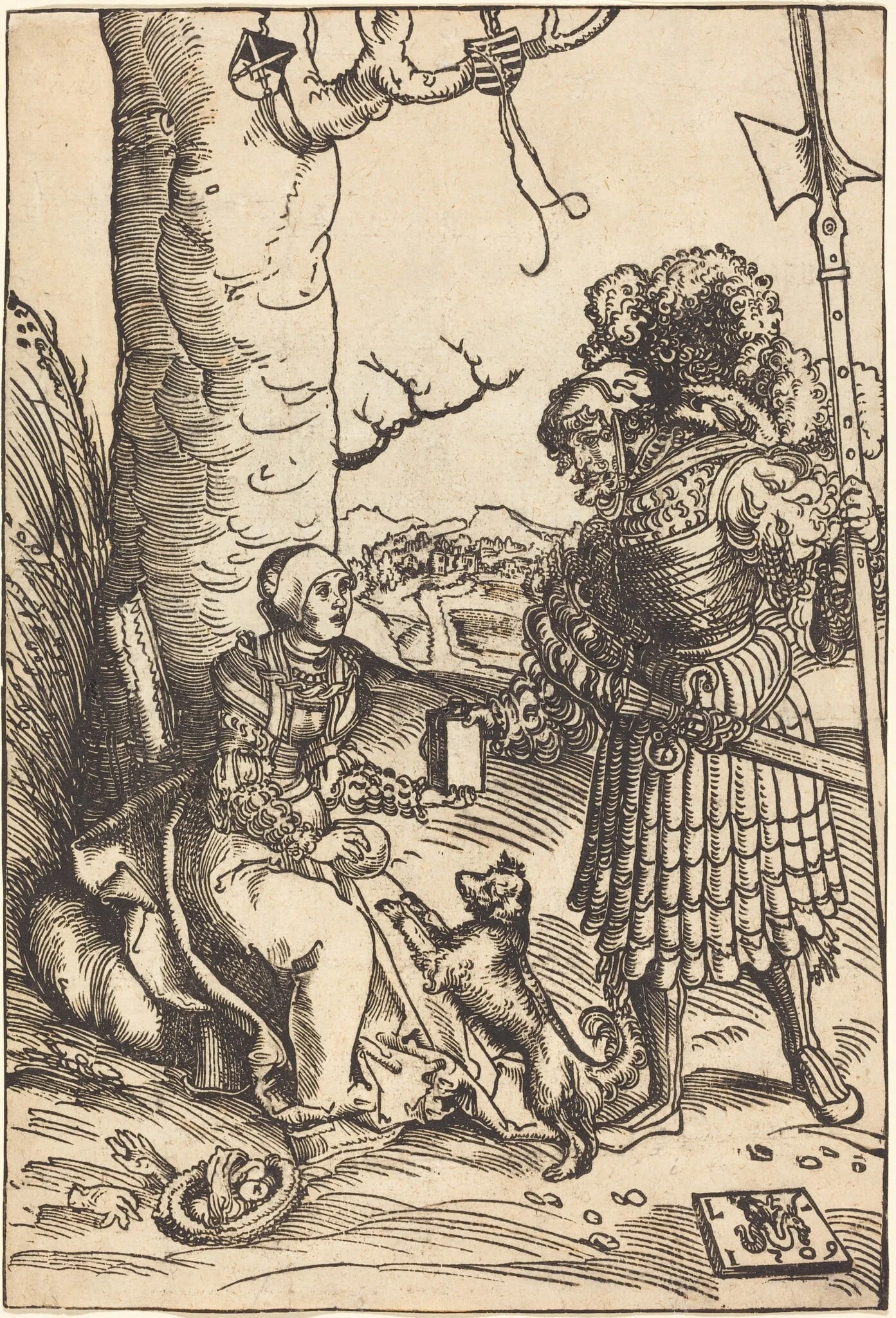 David and Abigail, detail