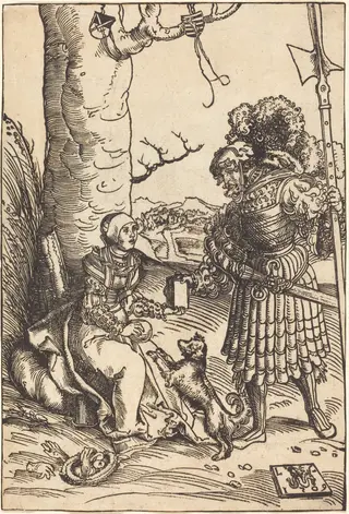 David and Abigail, by Lucas Cranach the Elder, ink, 1509