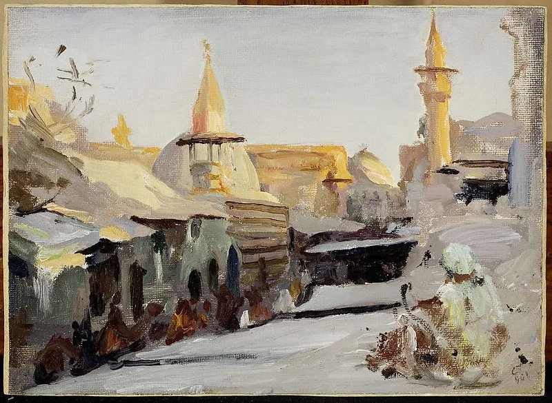 Street in Damascus. From the journey to Palestine, detail