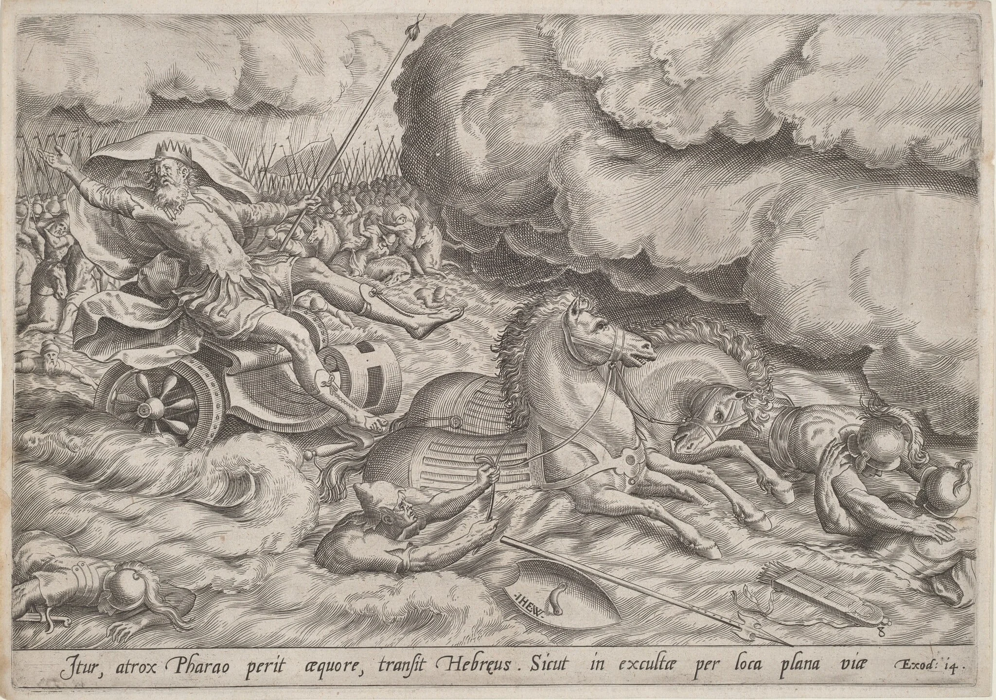The Crossing of the Red Sea, detail