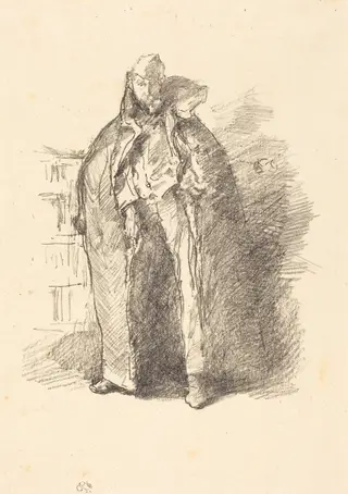 The Russian Schube, by James McNeill Whistler, ink, 1896