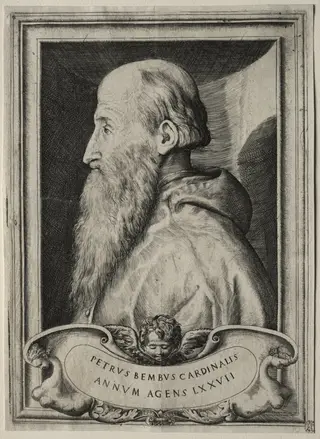 Portrait of Cardinal Pietro Bembo, by Giulio Bonasone, 1547