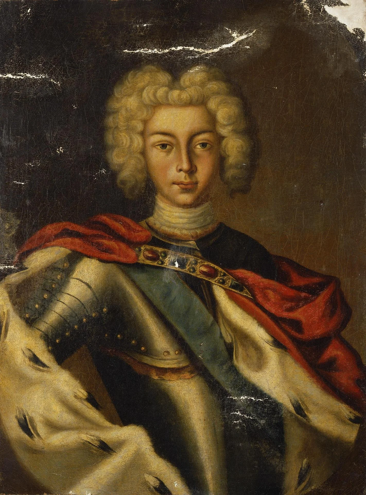 Portrait of Peter II, detail