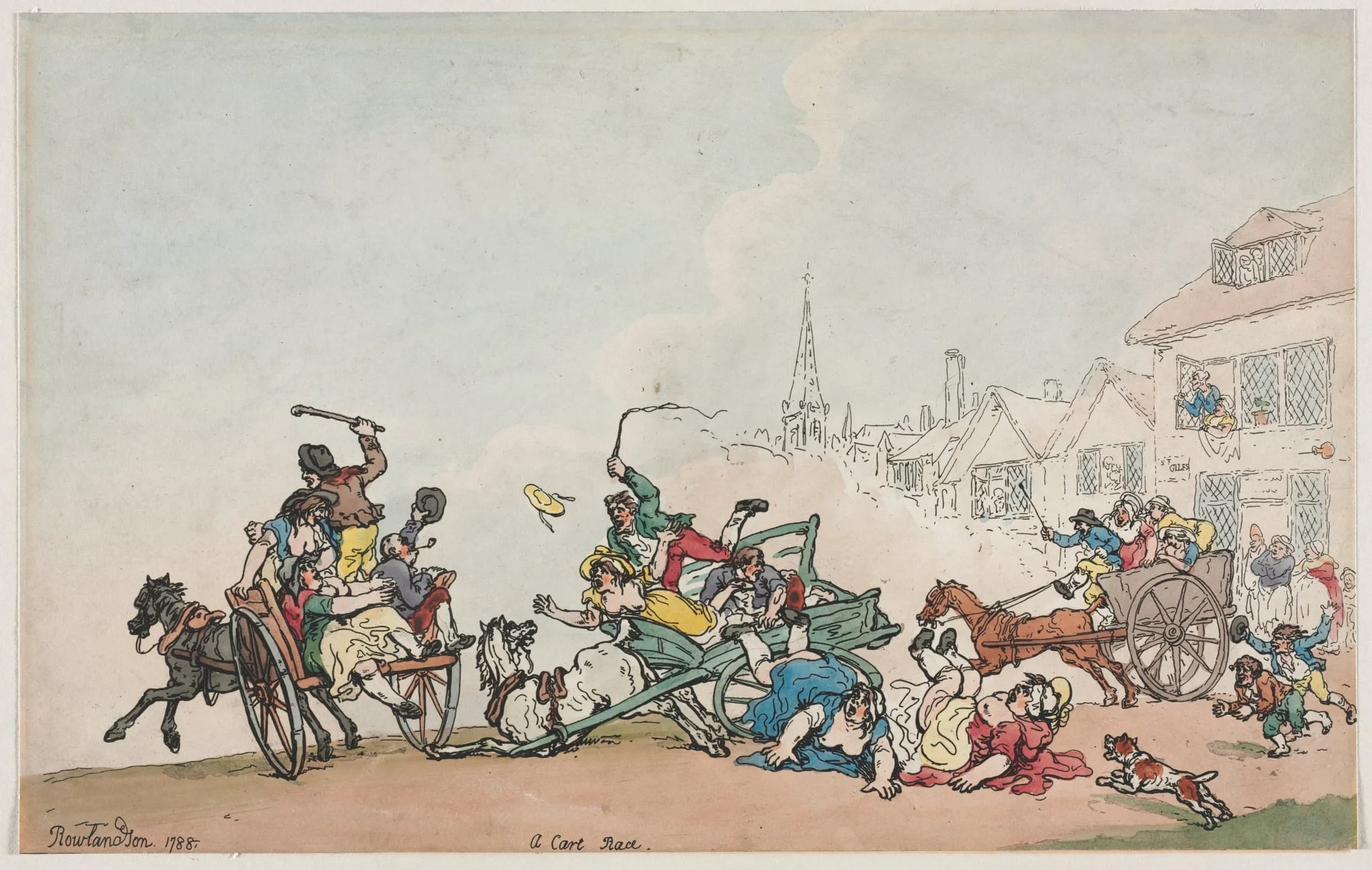 A Cart Race, detail