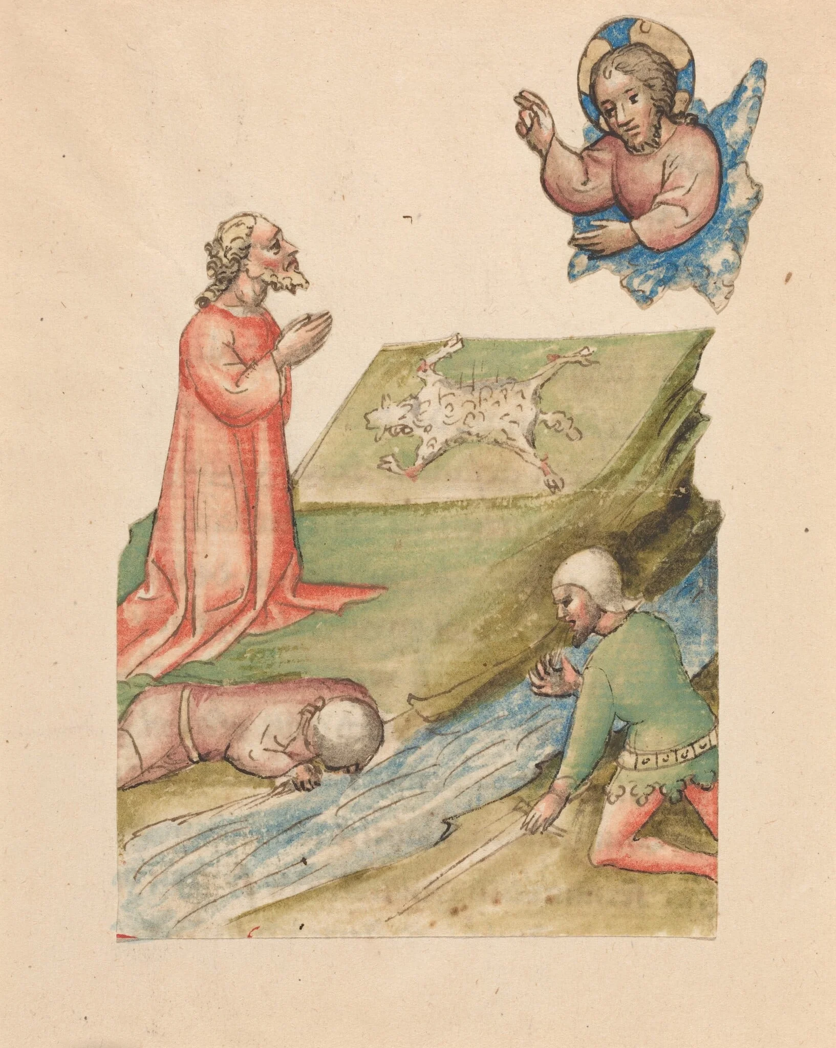 Gideon and the Fleece, with the Selection of Gideon's Army, detail