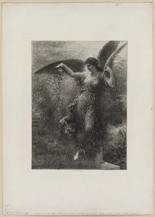 À Eugene Delacroix, by Henri Fantin-Latour, 1890