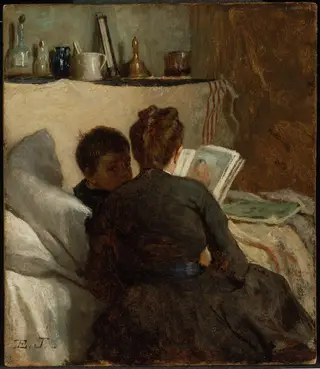 The Little Convalescent, by Eastman Johnson, unspecified, 1888