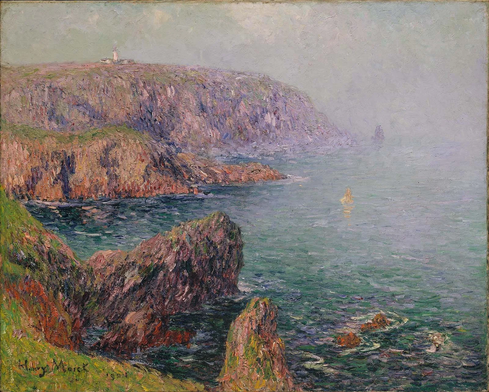 Cliffs at Ouessant, Brittany, detail