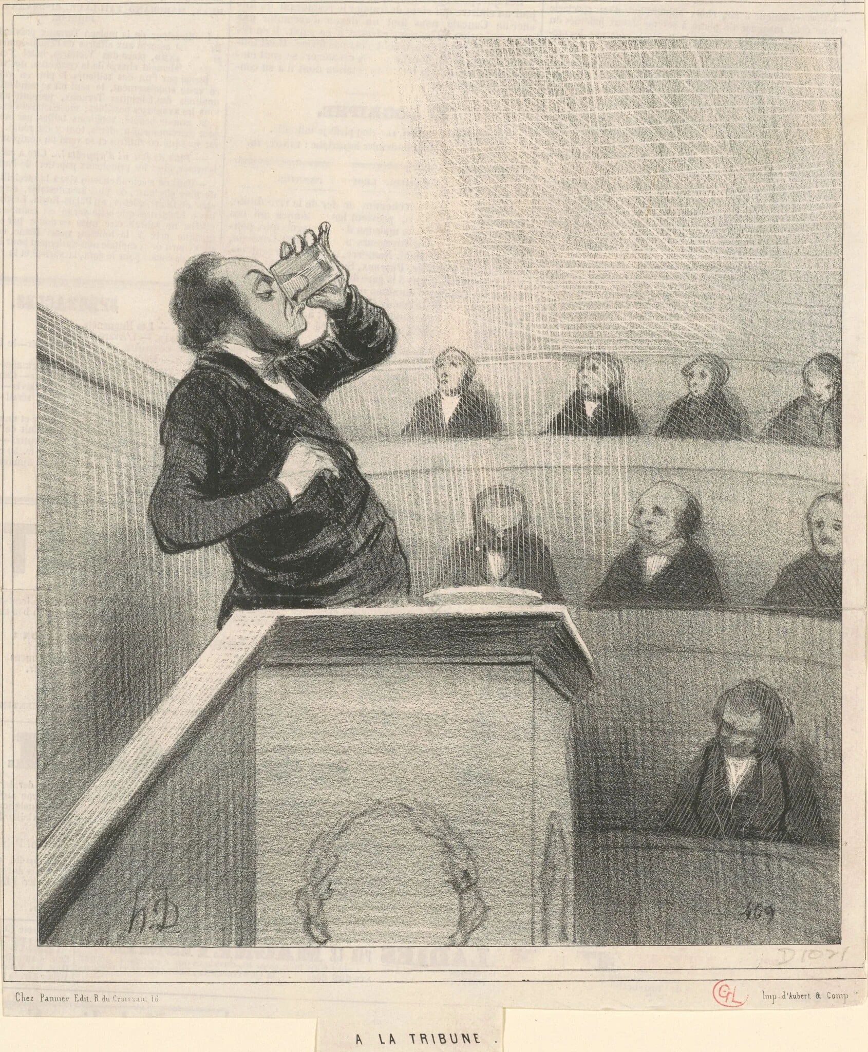 A la tribune, detail