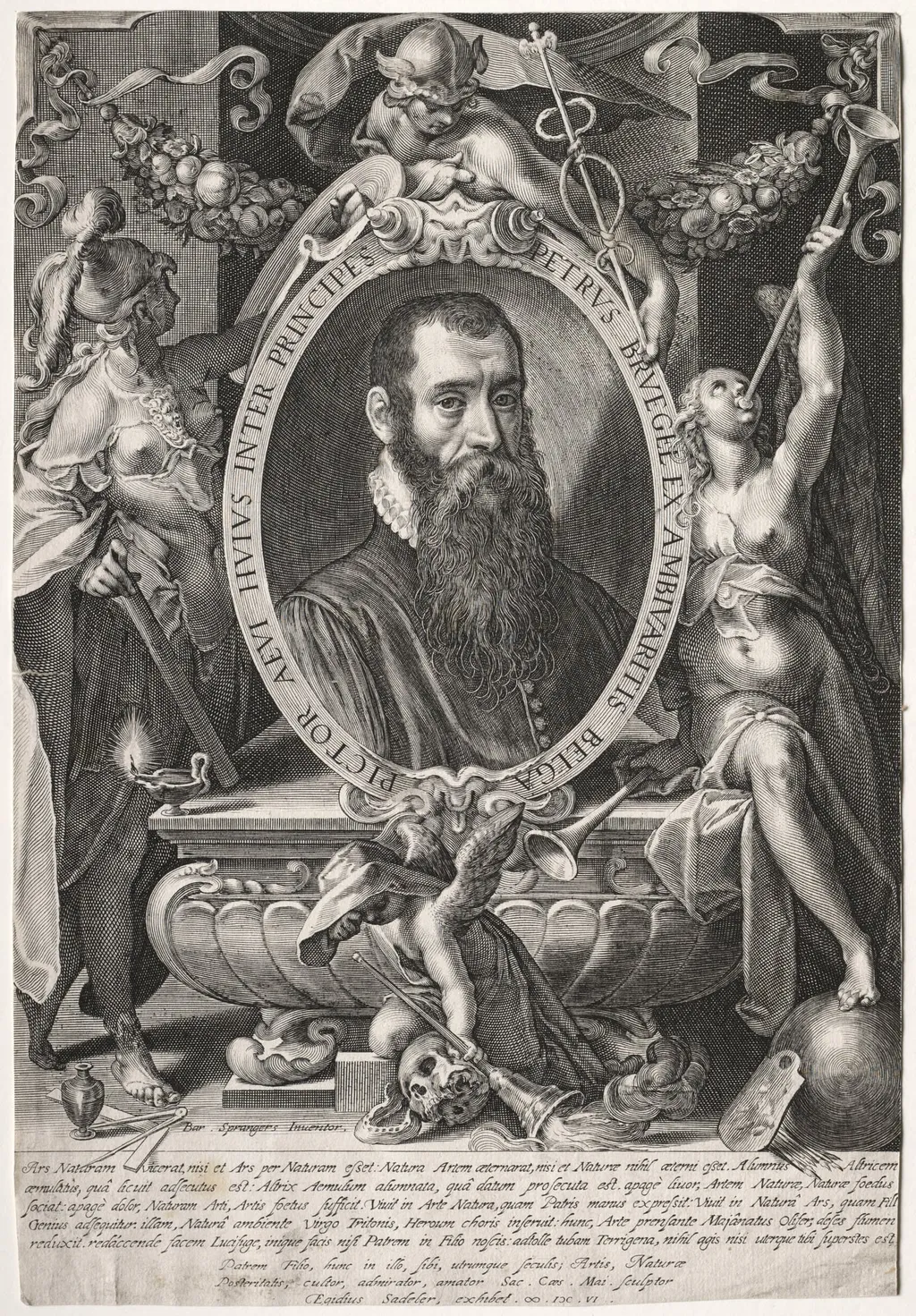 Peter Bruegel, by Aegidius Sadeler II, 1606