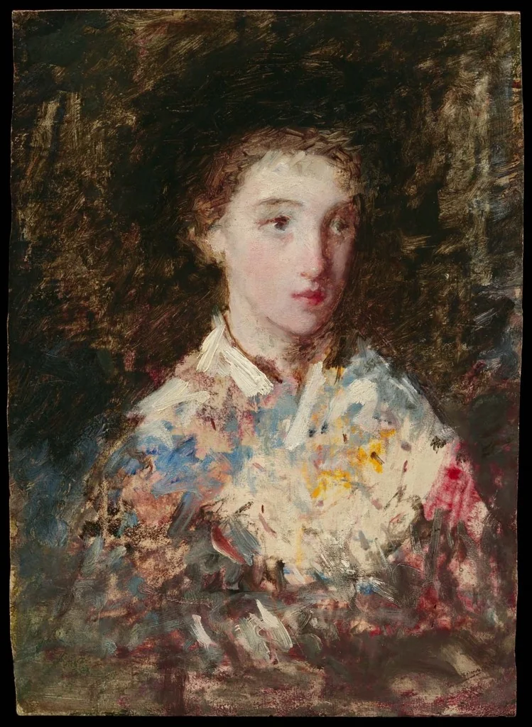Head of a Young Girl, detail