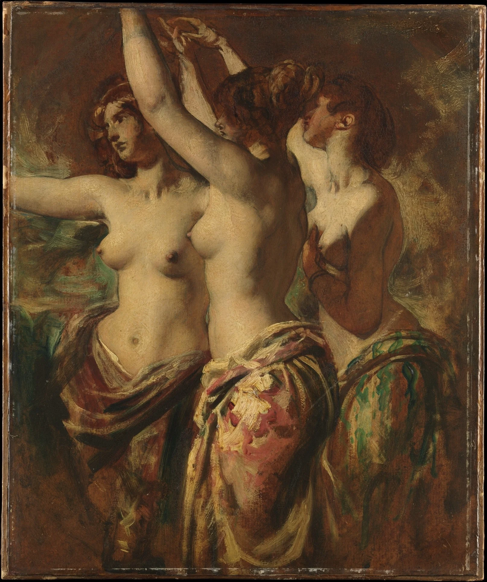 The Three Graces, detail