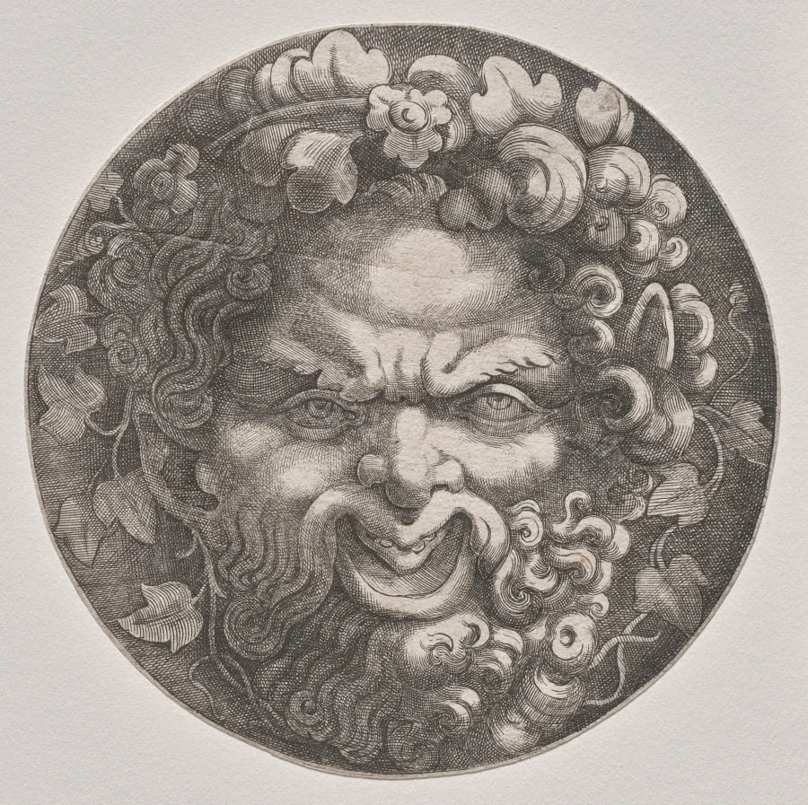 Head of Silenus, detail