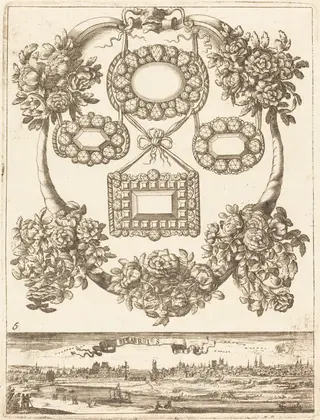 Paris, by François Le Febvre, ink, 1665