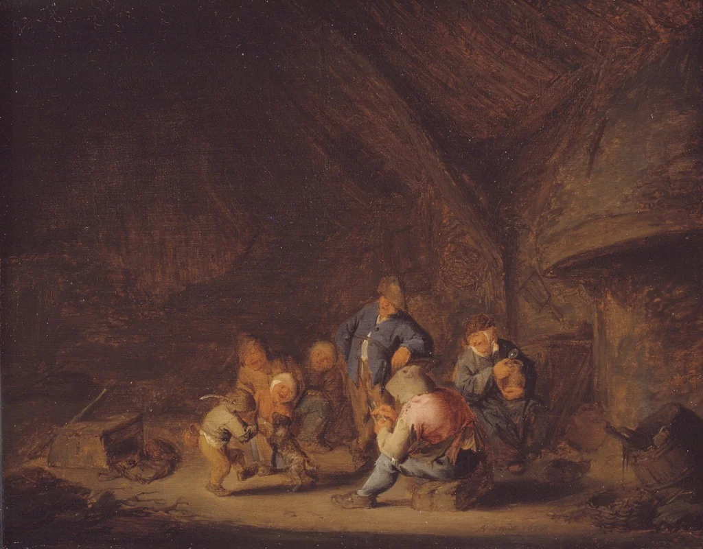 A Room in a Cottage, detail