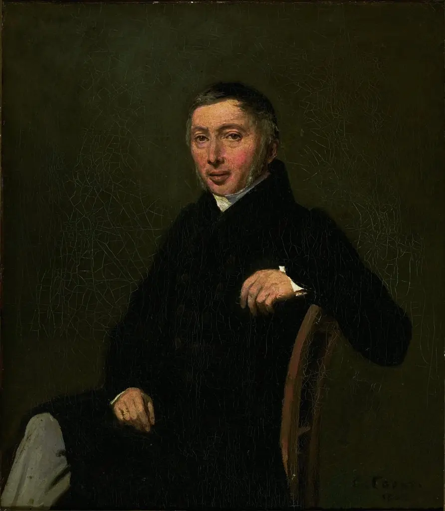 Laurent-Denis Sennegon, by Jean Baptiste Camille Corot, oil, 1842