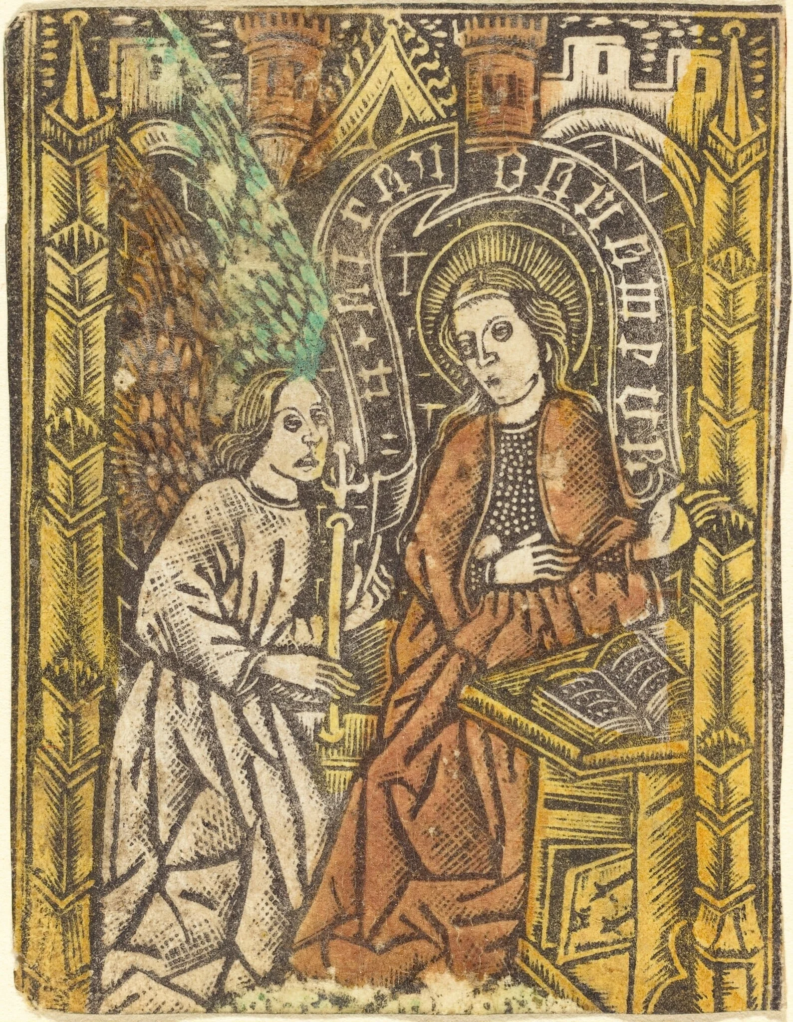 The Annunciation, detail