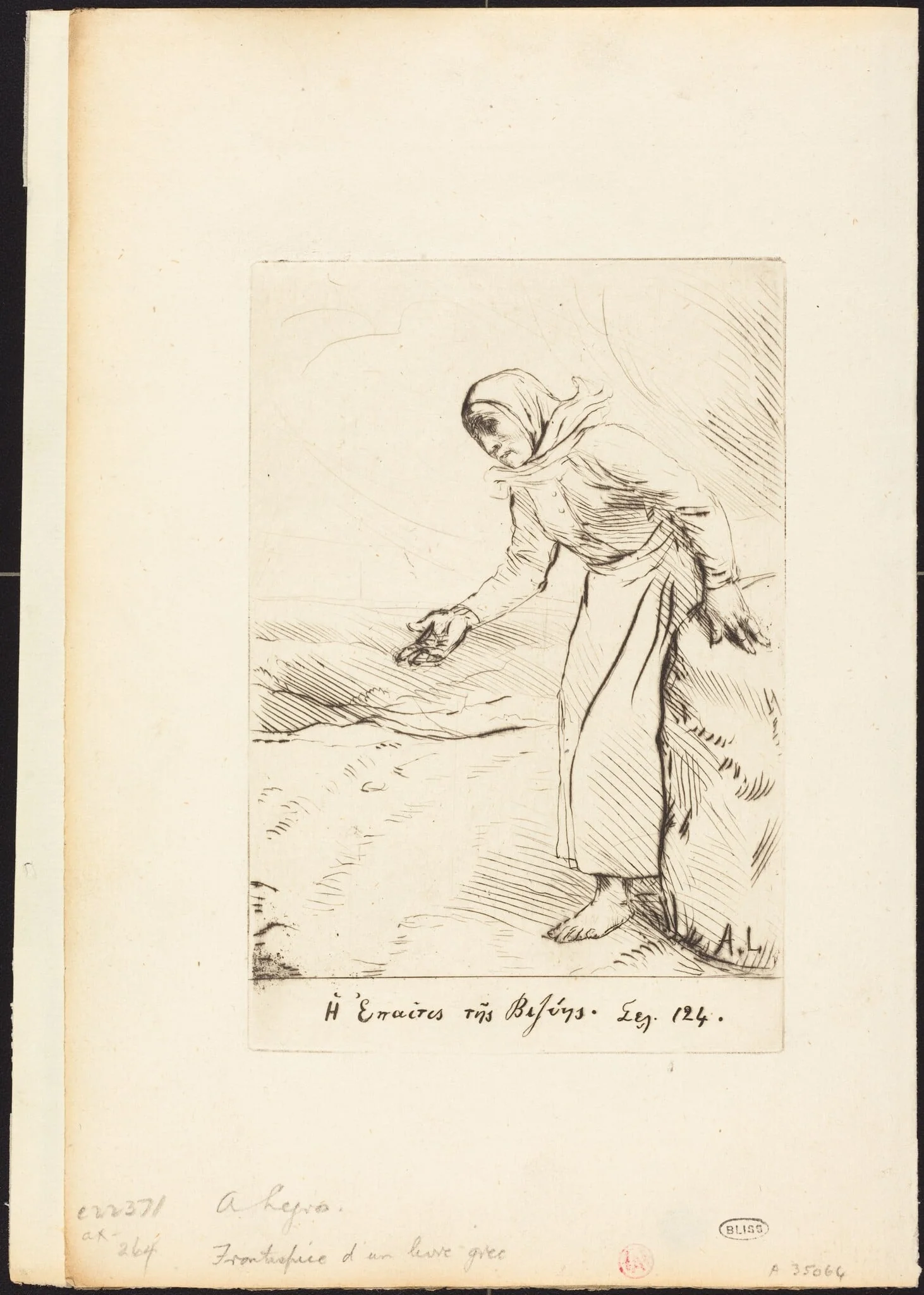 Frontispiece (The Beggar Woman of Veze), detail