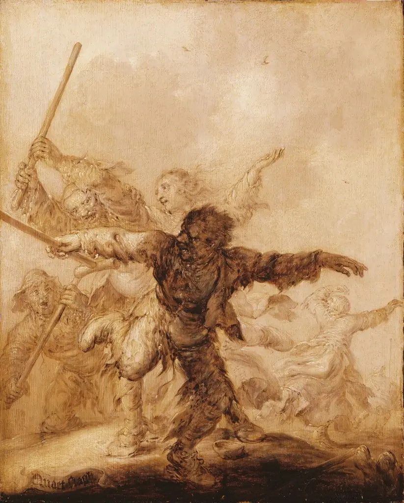 Angry Blows, by Adriaen van de Venne, unspecified, 1625